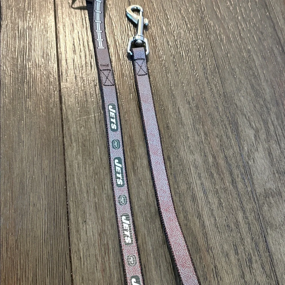 NWT [Gamewear] New York Jets NFL Football Matching Reflective Pet Leash & Collar